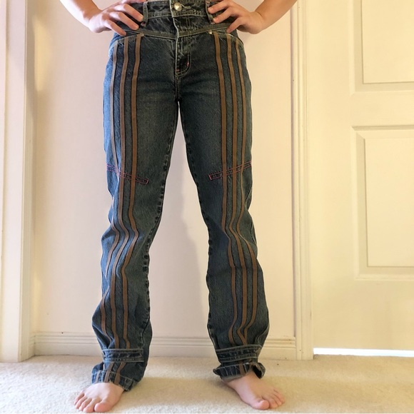 Jeans with Pink Contrast Stitching - Picture 14 of 16